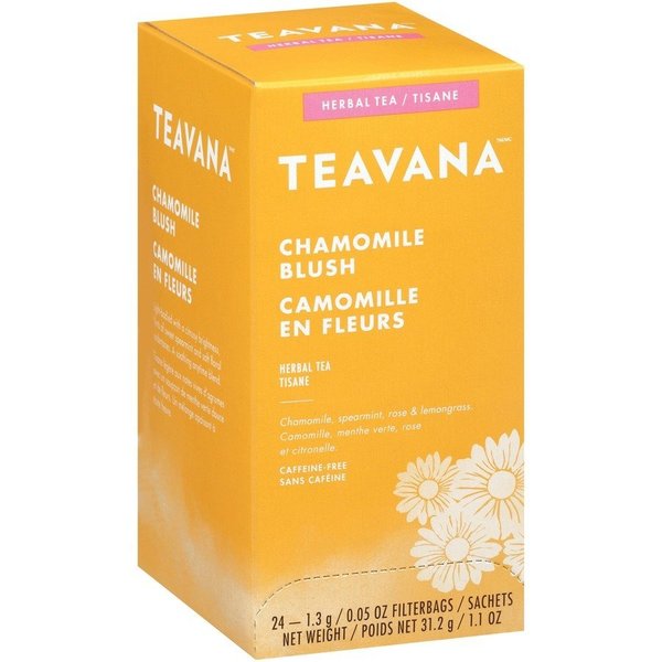 Teavana Herbal Tea, Chamomile Blush, Caffeine-Free, 31.2 g, 24/BX, MI PK SBK12418656